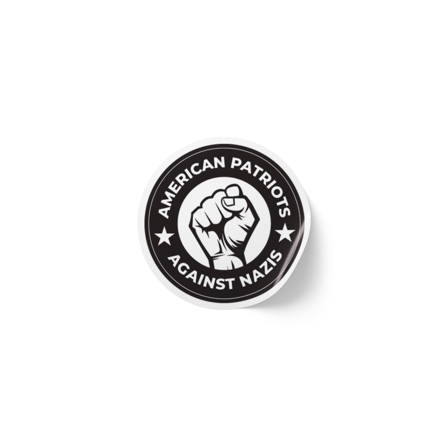 American Patriots Against Nazis Round Sticker Label Rolls