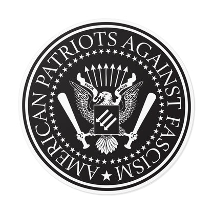 American Patriots Against Fascism – Round Vinyl Sticker