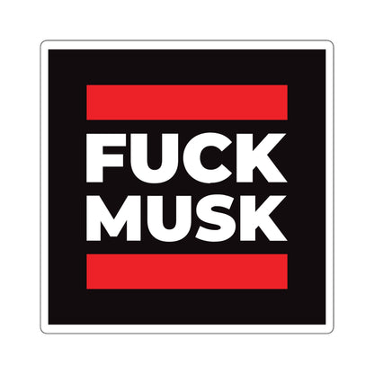Fuck Musk - Square Stickers - Free Oppression