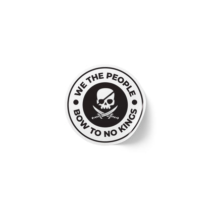 We The People Bow To No Kings Round Sticker Label Rolls