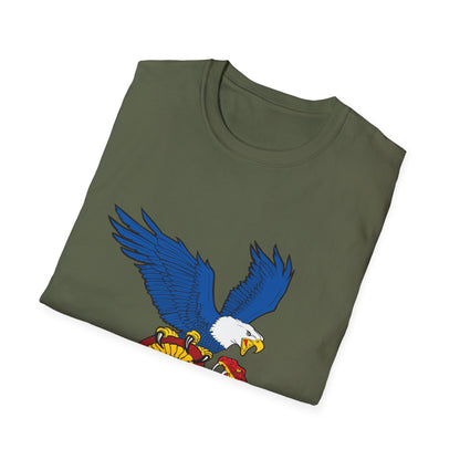 Democracy Eagle vs Fascist Snake – Pro-Democracy Graphic T-Shirt