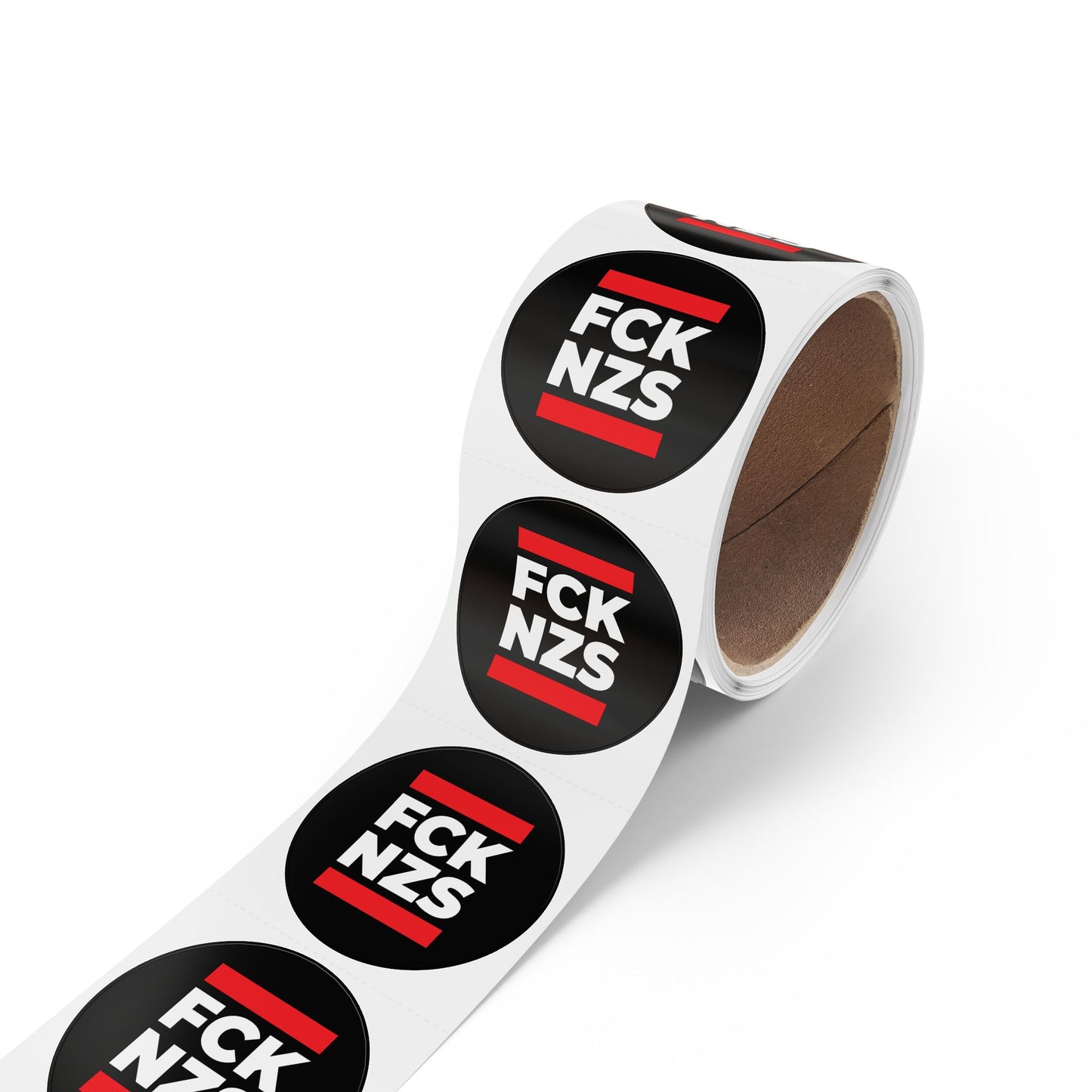 Rouleaux d'étiquettes autocollantes rondes FCK NZS