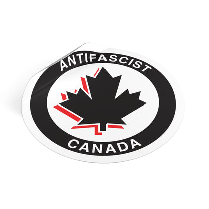 Antifascist Canada - Round Vinyl Stickers