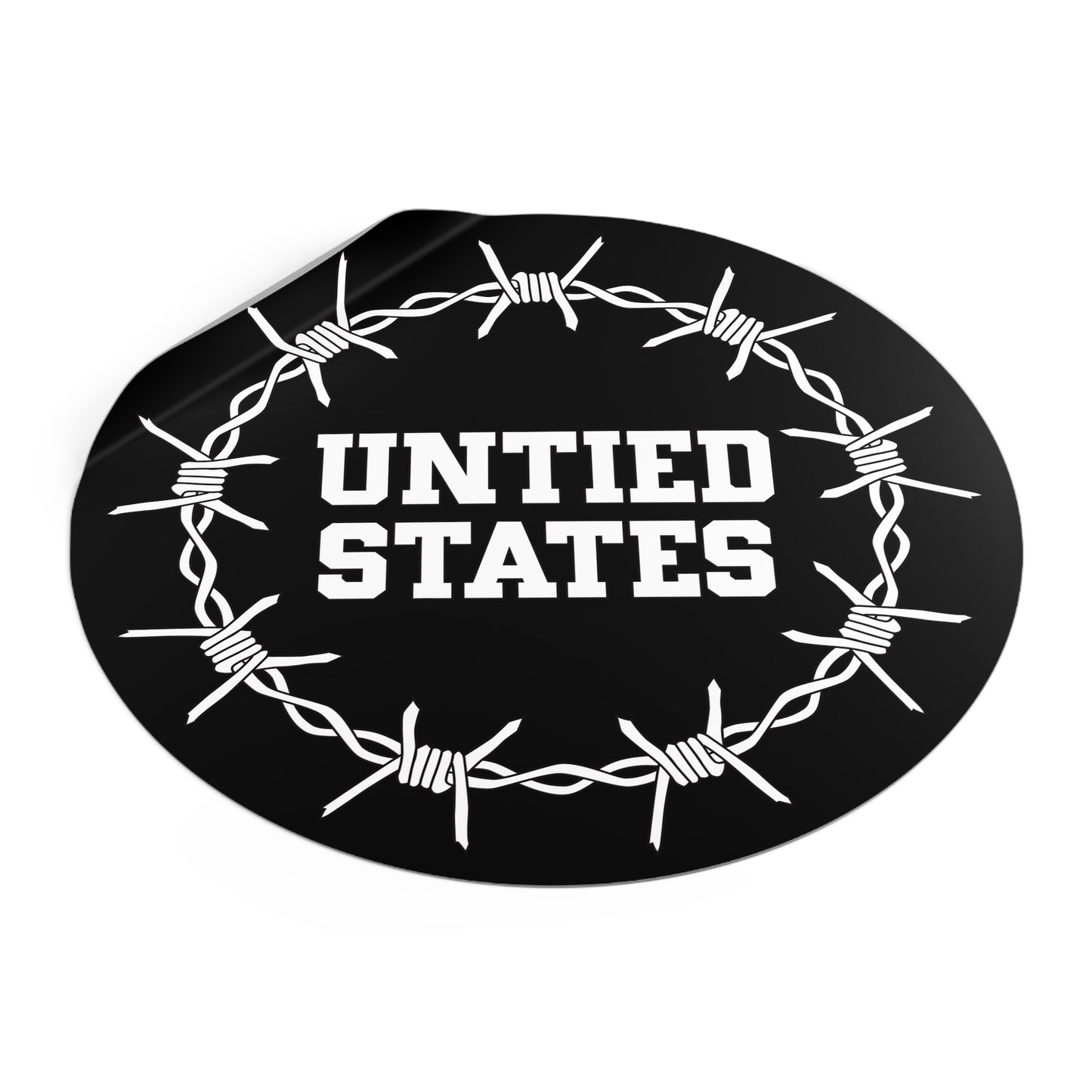 Untied States - Round Vinyl Stickers