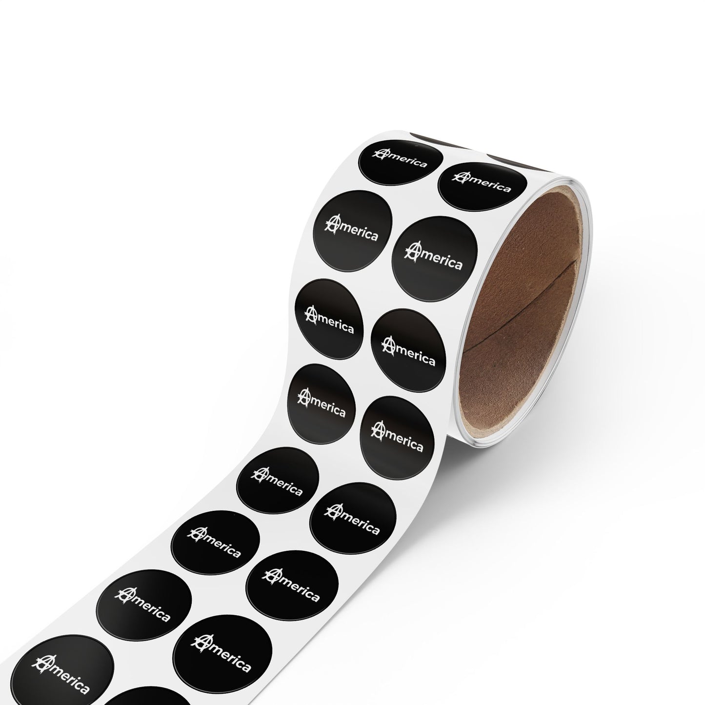 America Round Sticker Label Rolls