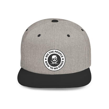 We The People Bow To No Kings – Flat Bill Snapback Hat
