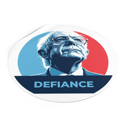 Bernie Sanders Defiance – Round Vinyl Sticker