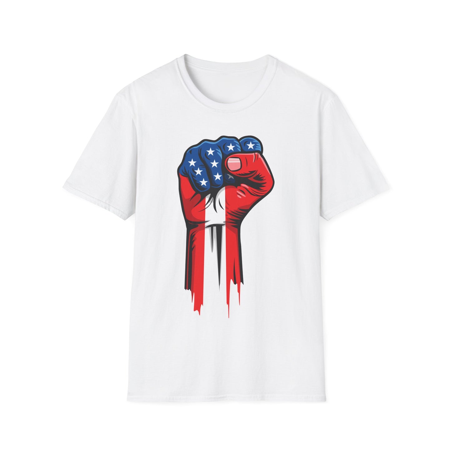 American Painted Hand – Patriotic Protest & Democracy T-Shirt