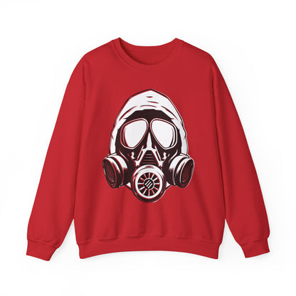 Hooded Antifa Gasmask Three Arrows - Sweatshirt