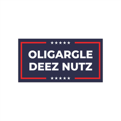 Oligargle Deez Nutz - Autocollants pour pare-chocs