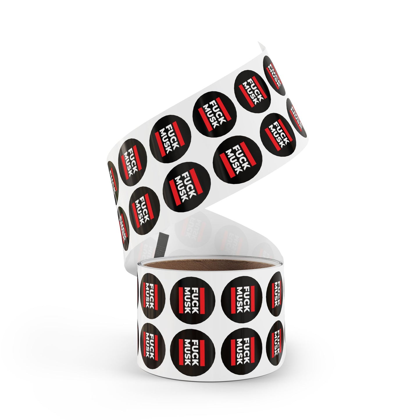 Fuck Musk Round Sticker Label Rolls