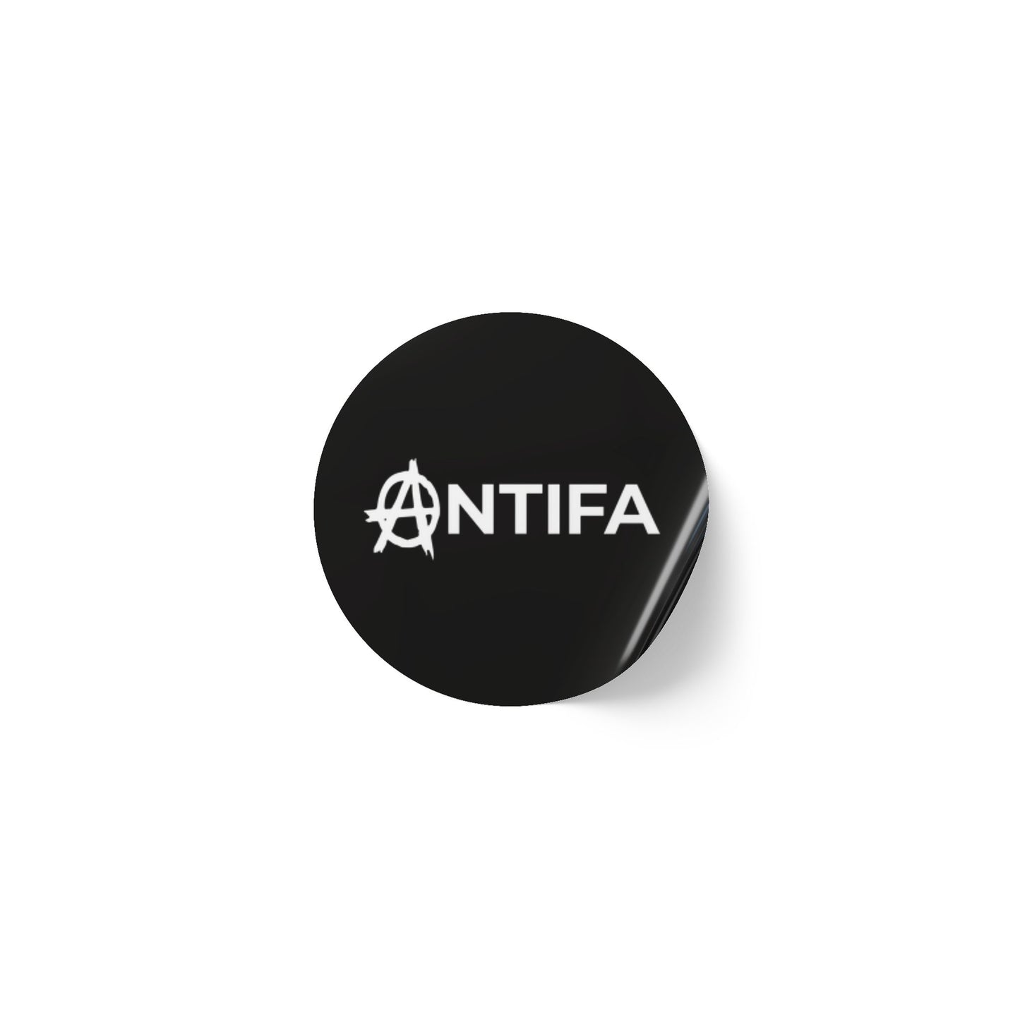 Rouleaux d'étiquettes autocollantes rondes Antifa