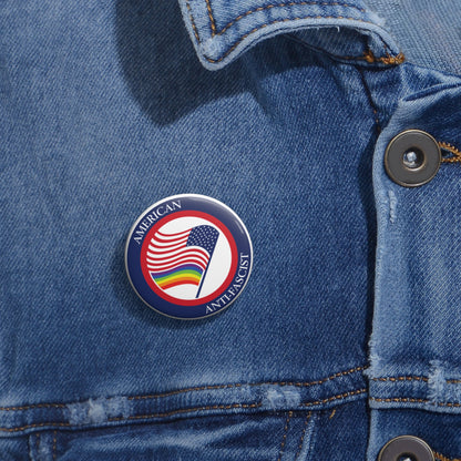 American Anti-Fascist Pin Button