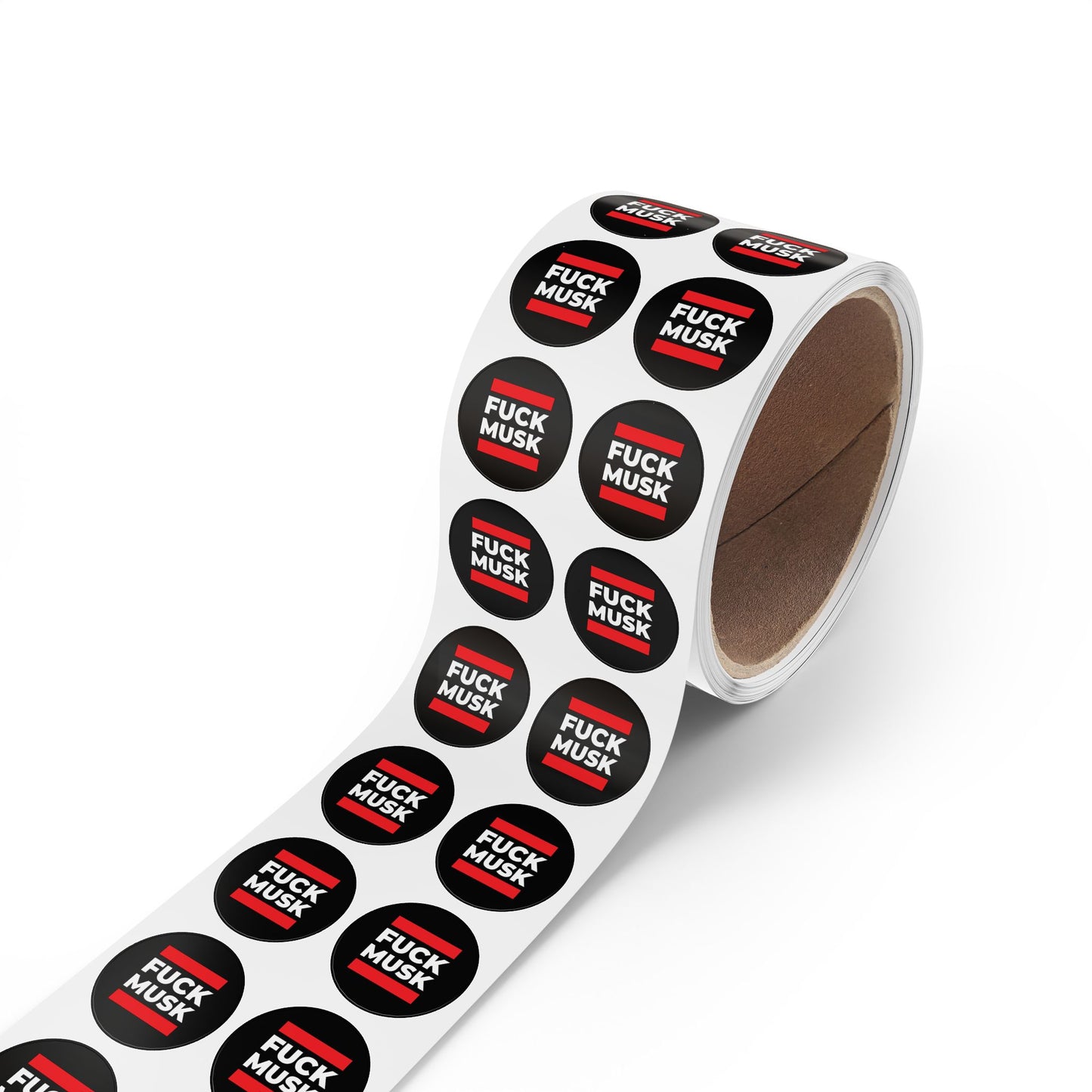 Fuck Musk Round Sticker Label Rolls