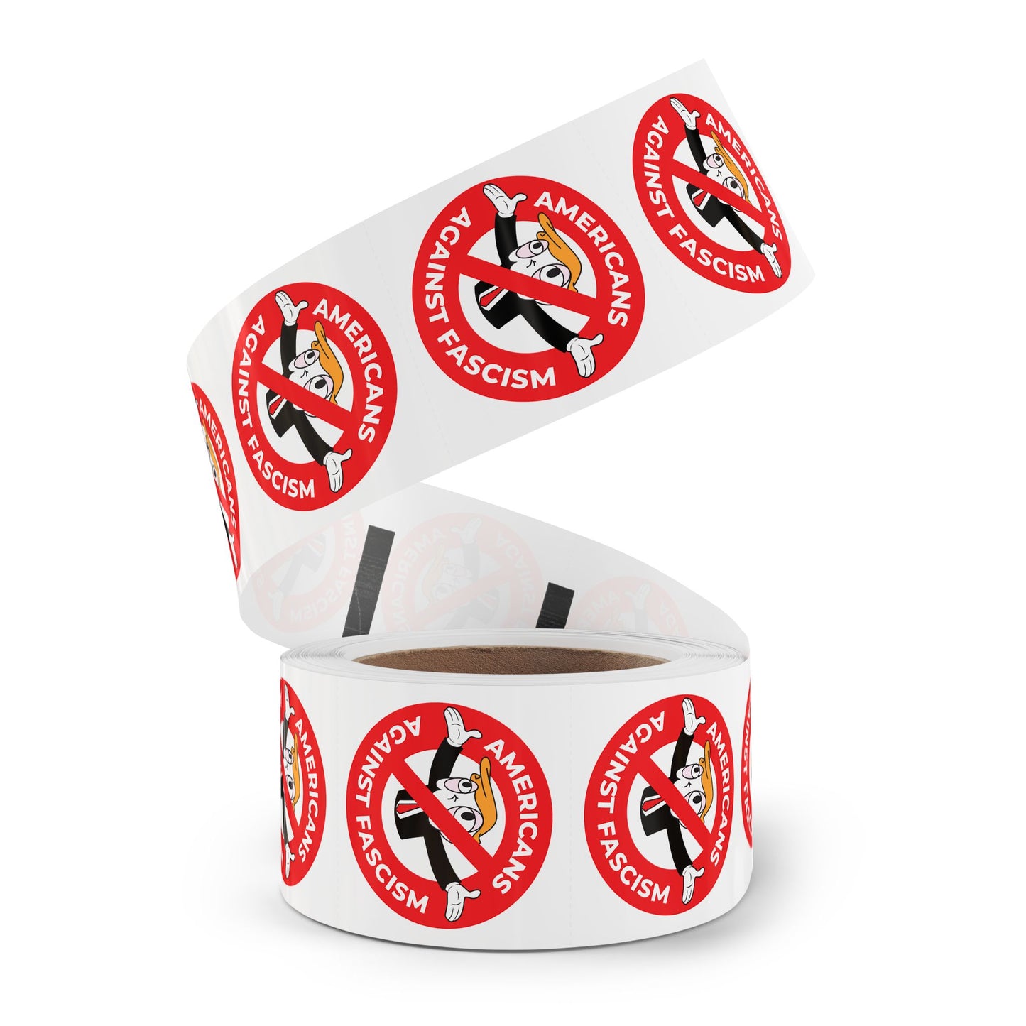 Americans Against Fascism Round Sticker Label Rolls Bulk