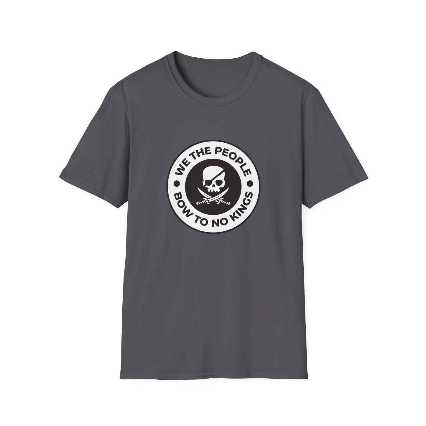 Free Oppression - Tshirt - We The People Bow To No Kings - Charcoal Grey