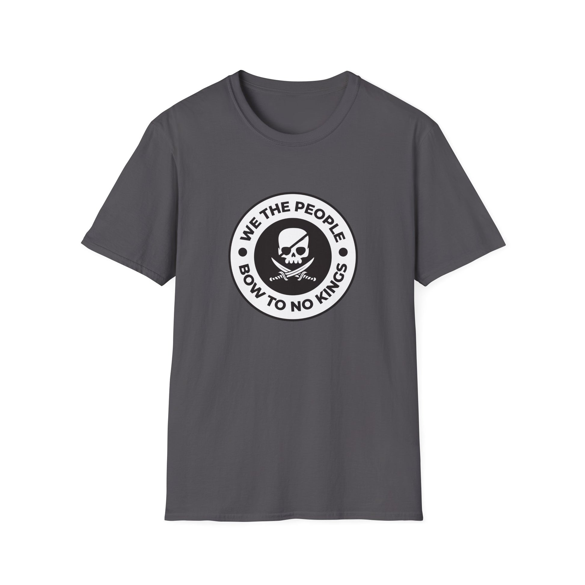 Free Oppression - Tshirt - We The People Bow To No Kings - Charcoal Grey