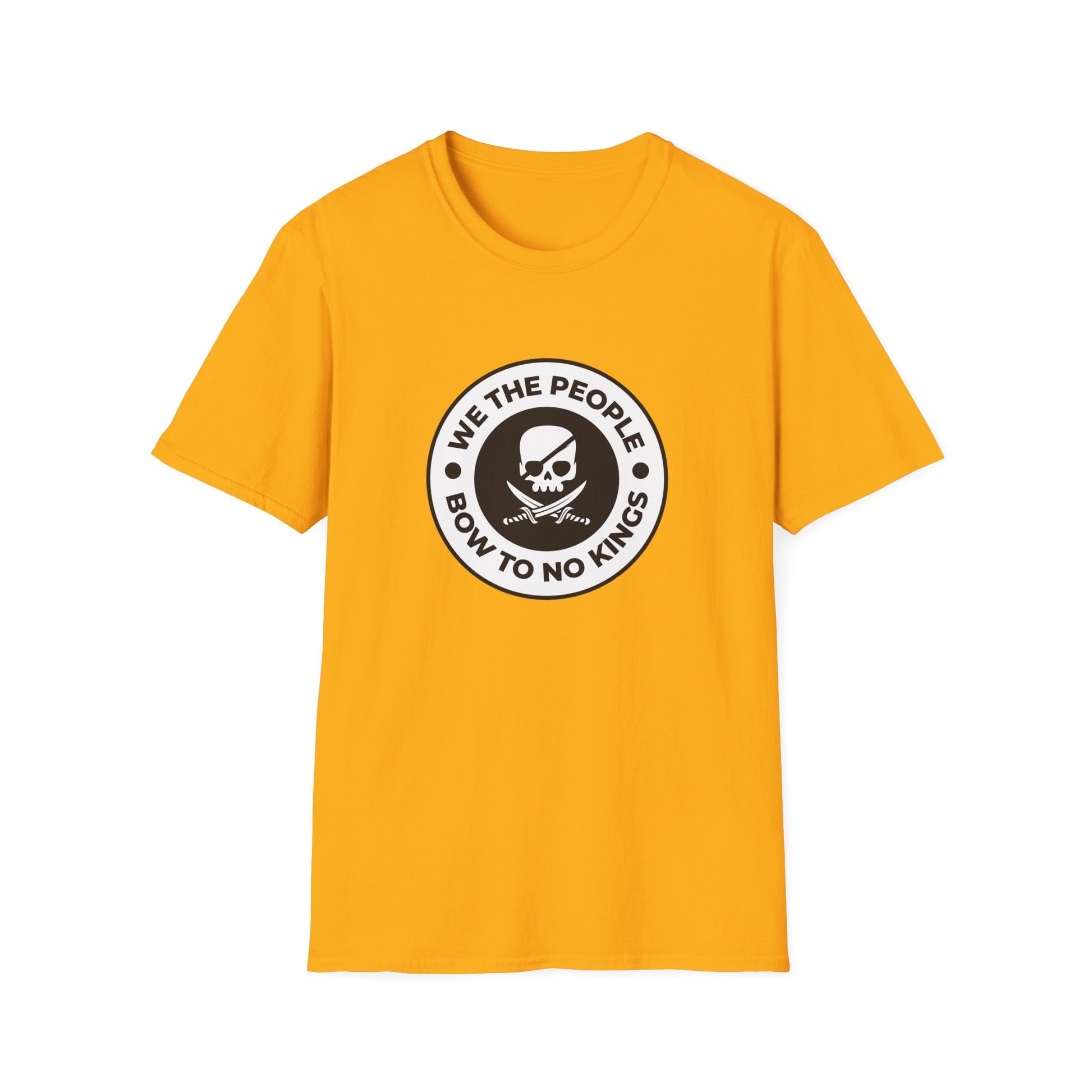 Free Oppression - Tshirt - We The People Bow To No Kings - Gold