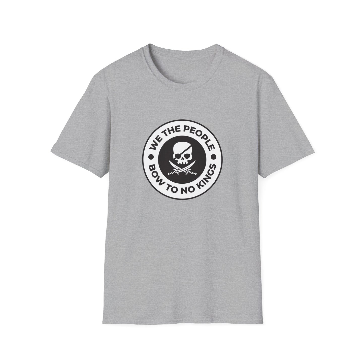 Free Oppression - Tshirt - We The People Bow To No Kings - Grey