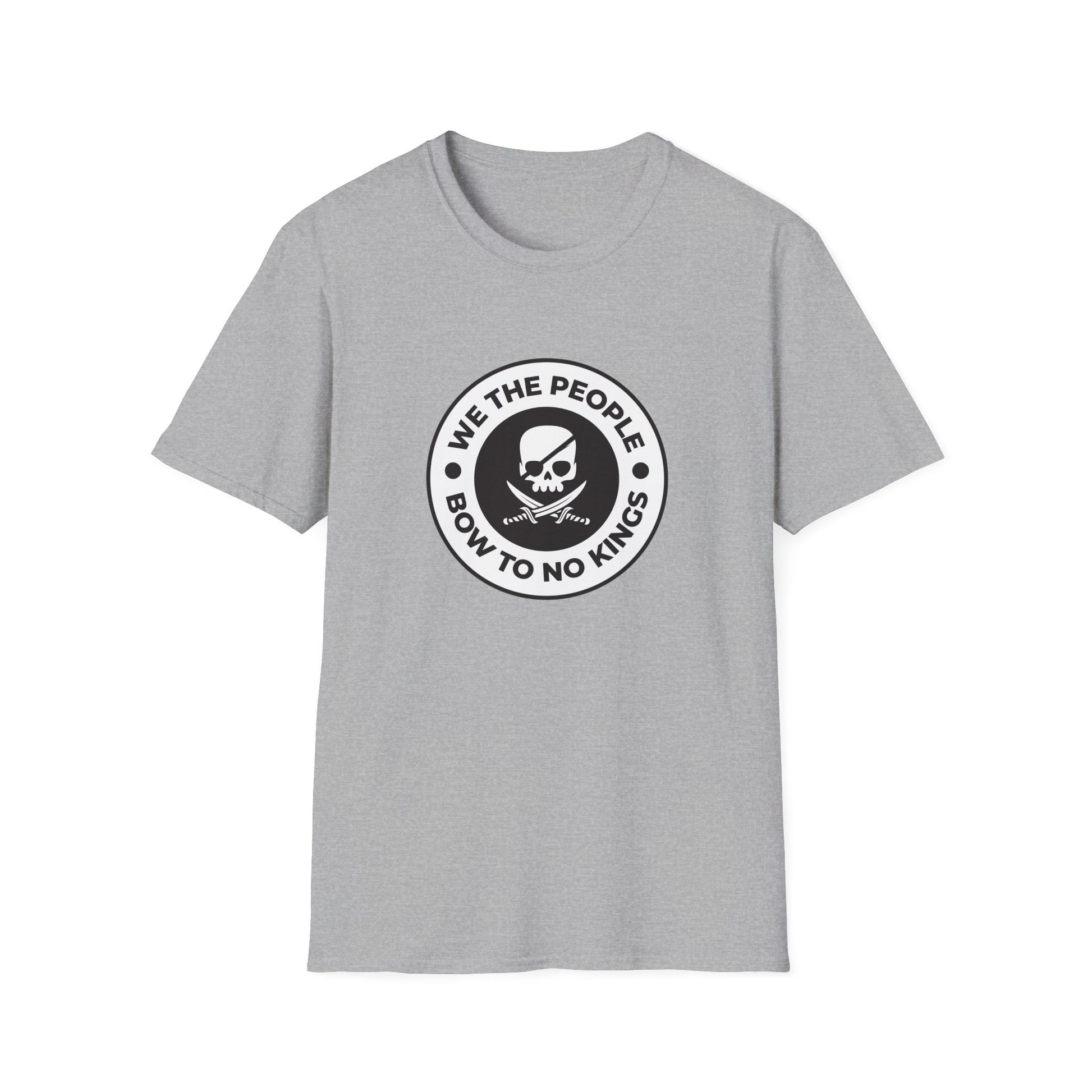 Free Oppression - Tshirt - We The People Bow To No Kings - Grey