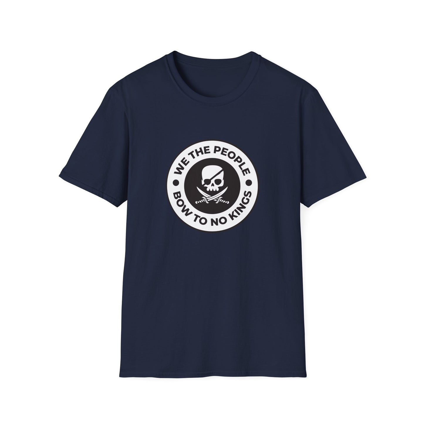Free Oppression - Tshirt - We The People Bow To No Kings - Navy Blue