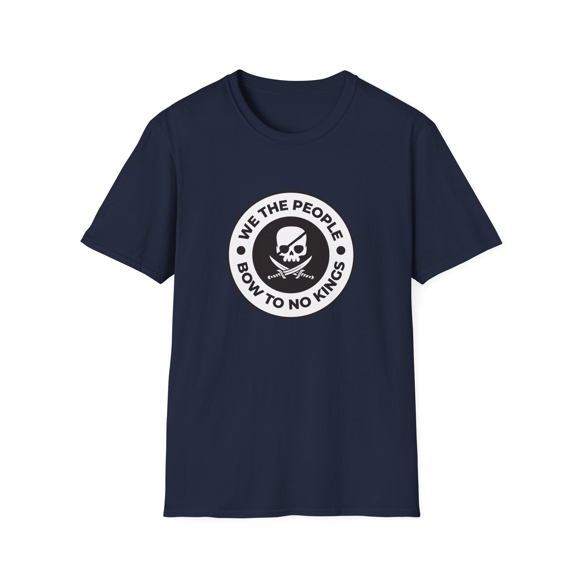 Free Oppression - Tshirt - We The People Bow To No Kings - Navy Blue