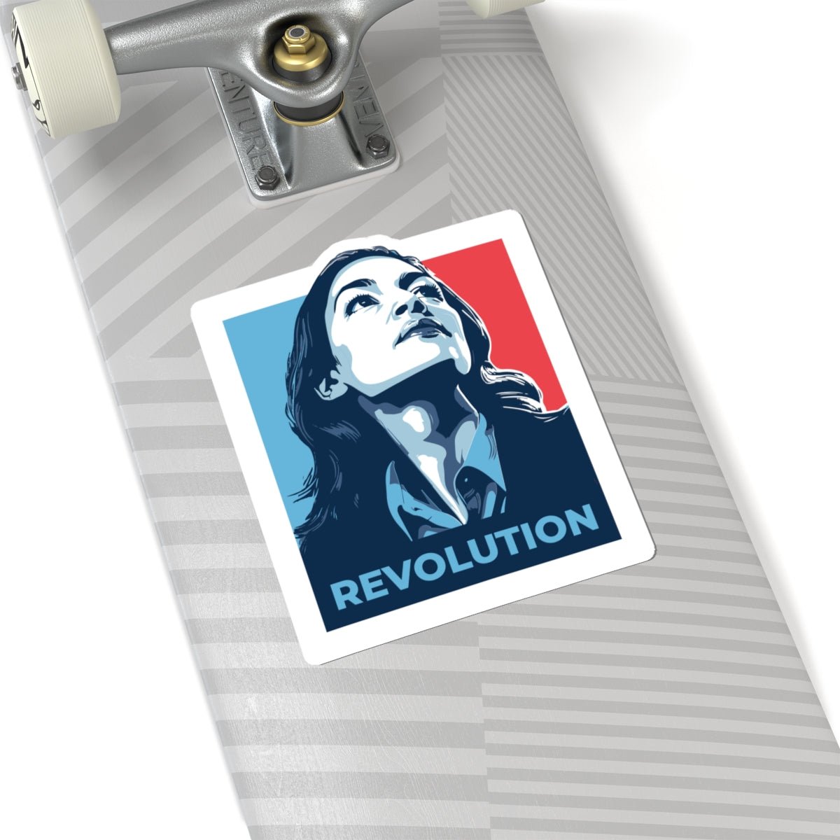 Free Oppression - Kiss - Cut Sticker - Alexandria Ocasio - Cortez AOC Revolution – Kiss - Cut Sticker