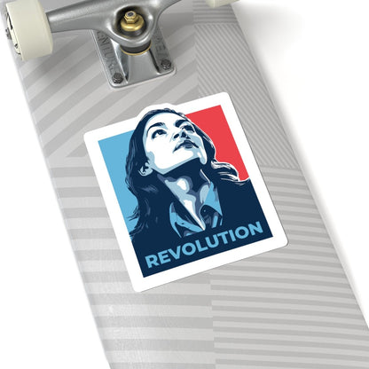 Free Oppression - Kiss - Cut Sticker - Alexandria Ocasio - Cortez AOC Revolution – Kiss - Cut Sticker