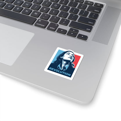 Free Oppression - Kiss - Cut Sticker - Alexandria Ocasio - Cortez AOC Revolution – Kiss - Cut Sticker
