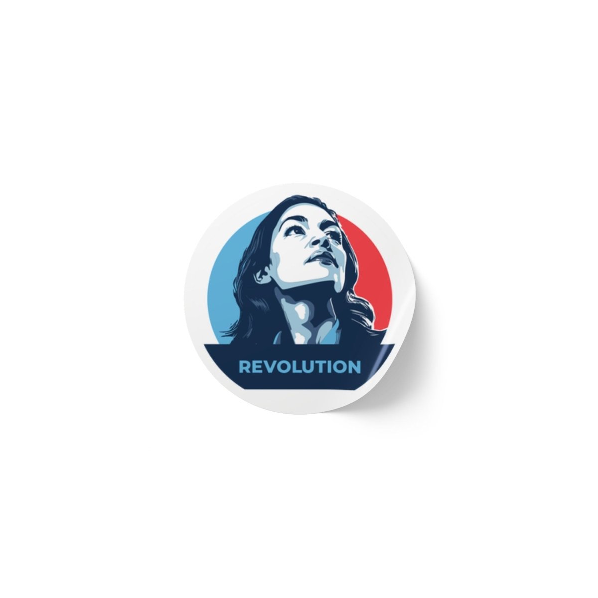 Free Oppression - Sticker Roll - Alexandria Ocasio - Cortez AOC Revolution - Round Vinyl Sticker Label Rolls - Anti Trump Protest "No Kings" Antifascist Decals