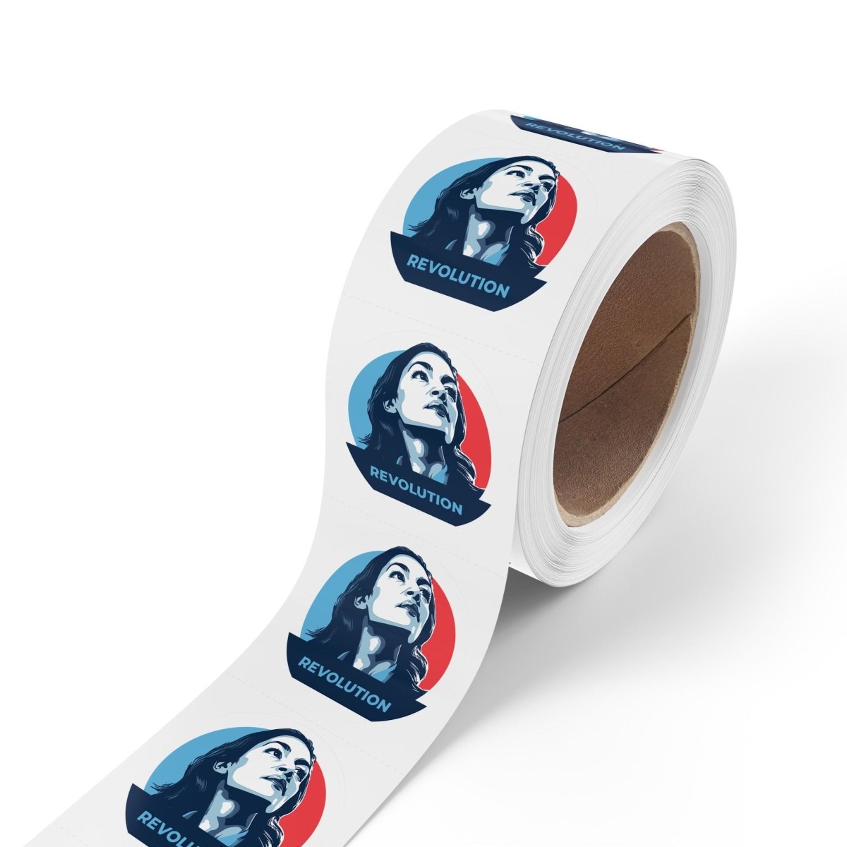 Free Oppression - Sticker Roll - Alexandria Ocasio - Cortez AOC Revolution - Round Vinyl Sticker Label Rolls - Anti Trump Protest "No Kings" Antifascist Decals