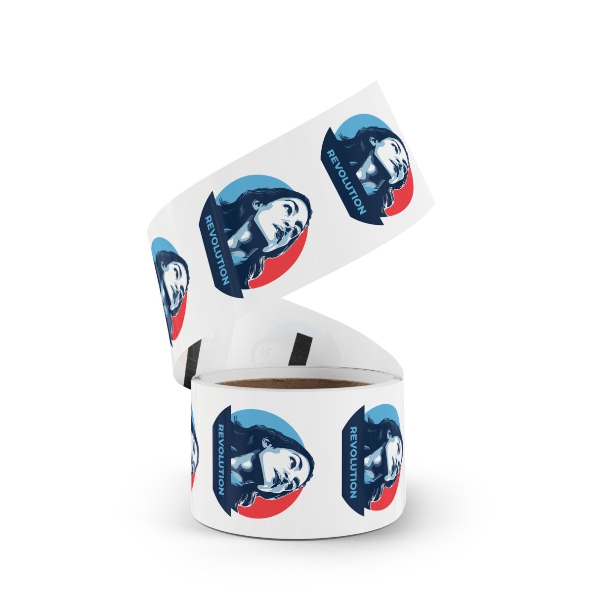 Free Oppression - Sticker Roll - Alexandria Ocasio - Cortez AOC Revolution - Round Vinyl Sticker Label Rolls - Anti Trump Protest "No Kings" Antifascist Decals