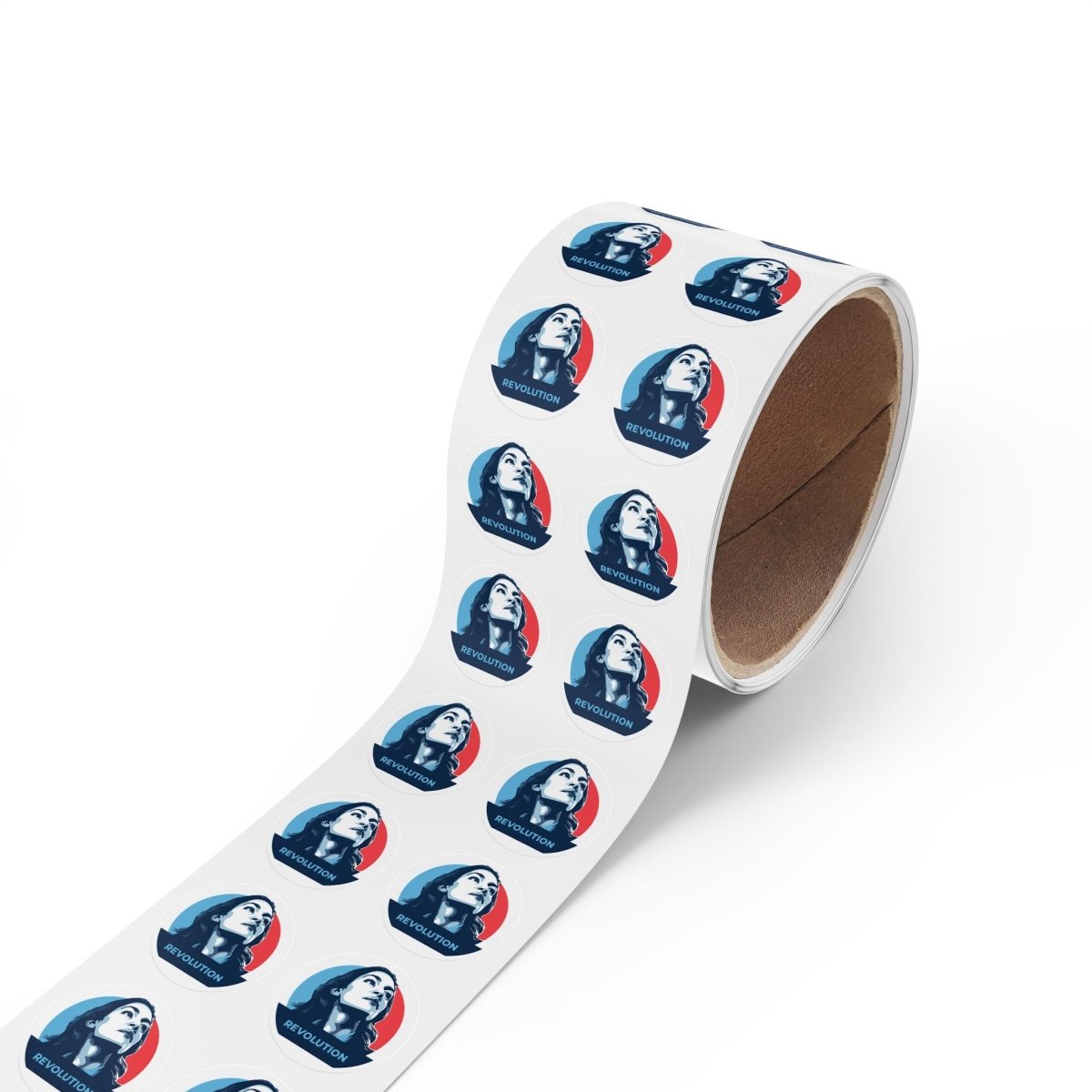 Free Oppression - Sticker Roll - Alexandria Ocasio - Cortez AOC Revolution - Round Vinyl Sticker Label Rolls - Anti Trump Protest "No Kings" Antifascist Decals