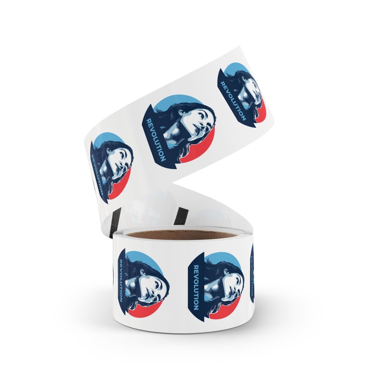 Free Oppression - Sticker Roll - Alexandria Ocasio - Cortez AOC Revolution - Round Vinyl Sticker Label Rolls - Anti Trump Protest "No Kings" Antifascist Decals