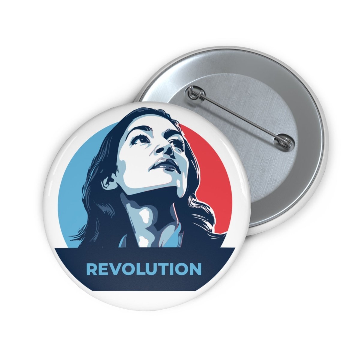 Free Oppression - Accessories - Alexandria Ocasio - Cortez Revolution - Pin Button