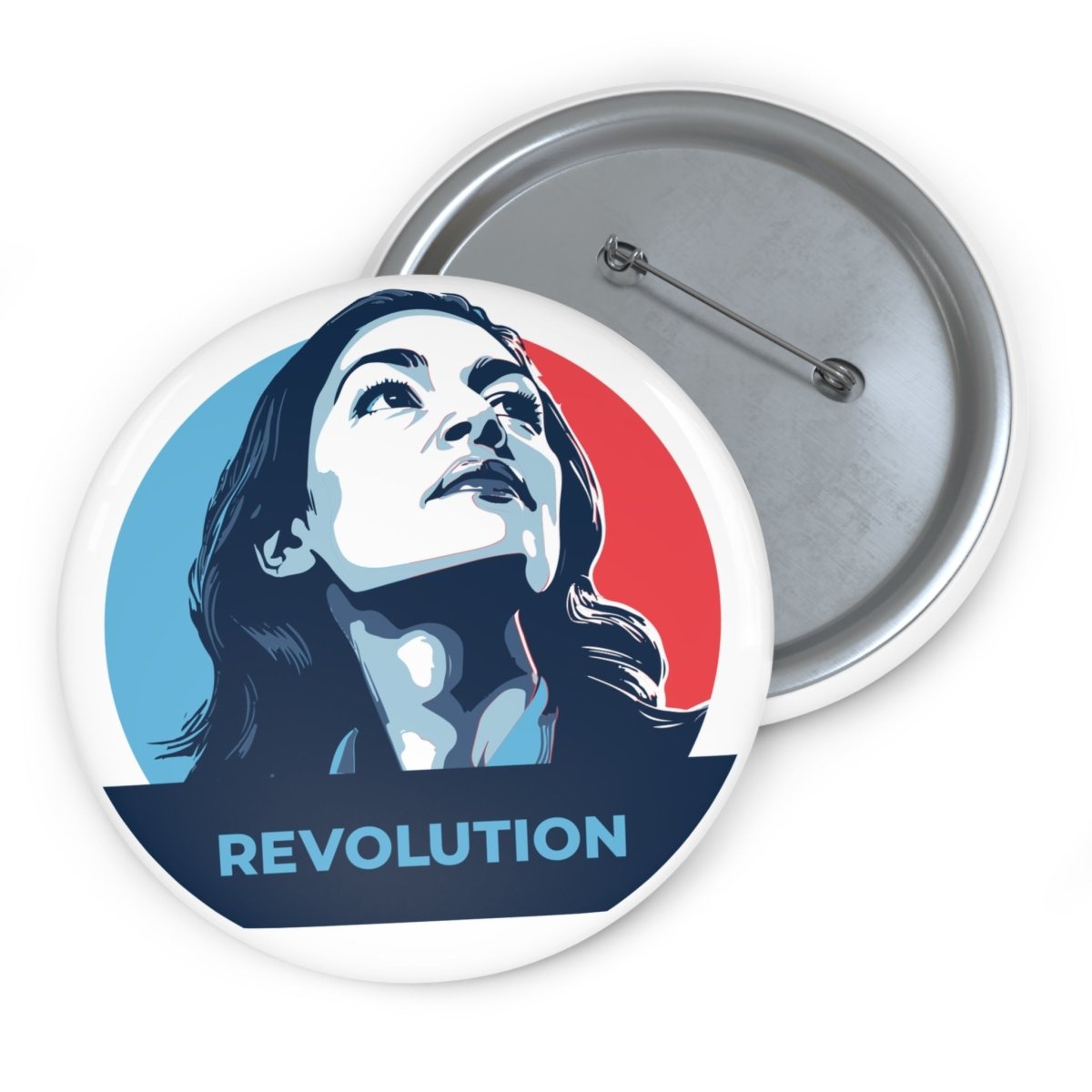 Free Oppression - Accessories - Alexandria Ocasio - Cortez Revolution - Pin Button