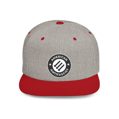Free Oppression - Hats - American Antifascist – Flat Bill Snapback Hat