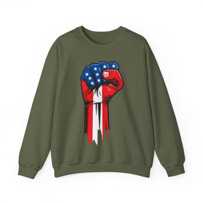 Free Oppression - Sweatshirt - American Painted Hand - Sweatshirt