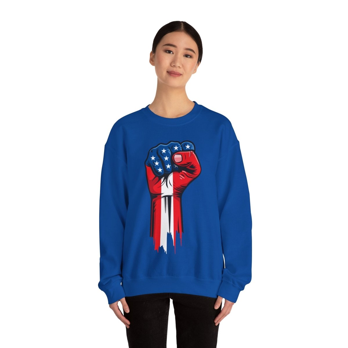 Free Oppression - Sweatshirt - American Painted Hand - Sweatshirt