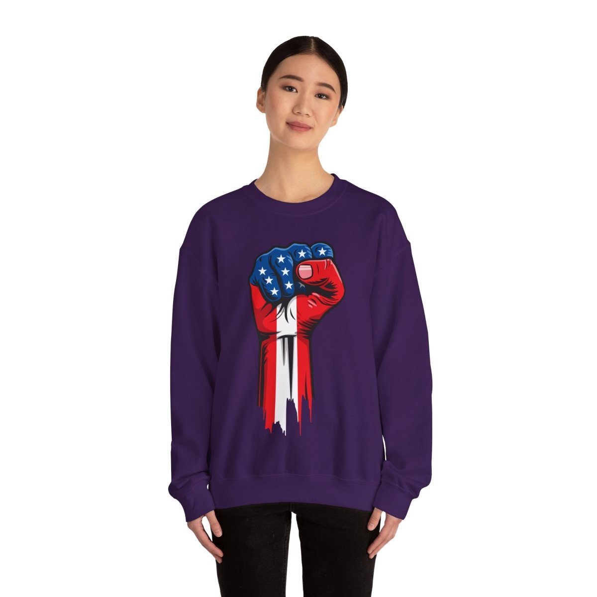 Free Oppression - Sweatshirt - American Painted Hand - Sweatshirt