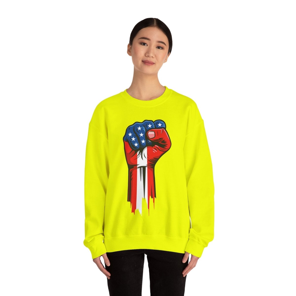 Free Oppression - Sweatshirt - American Painted Hand - Sweatshirt