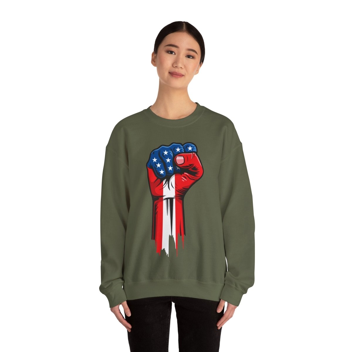 Free Oppression - Sweatshirt - American Painted Hand - Sweatshirt