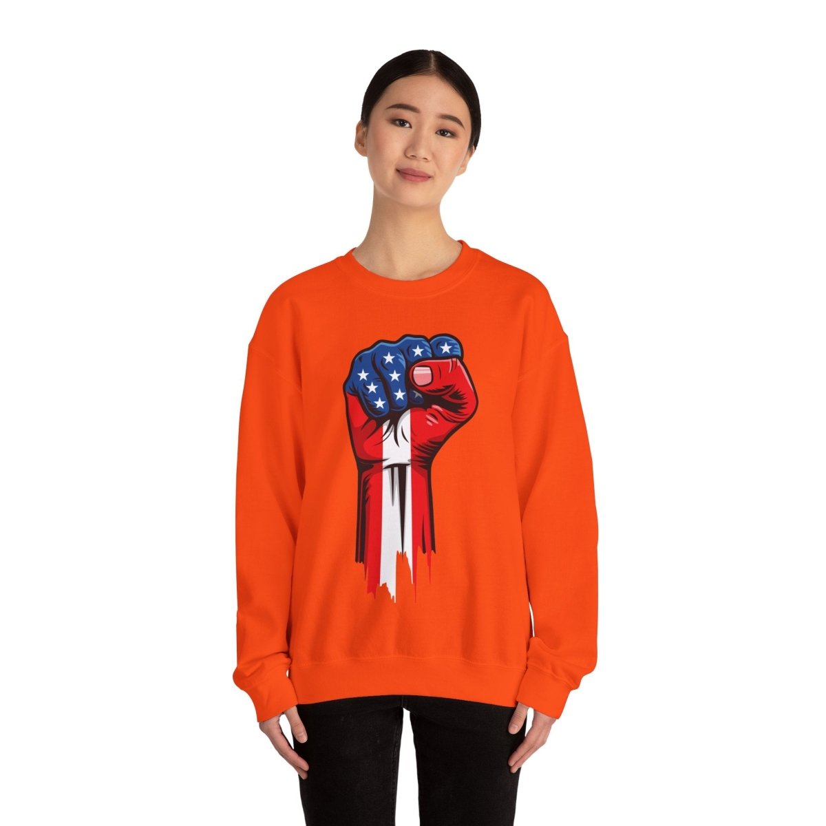 Free Oppression - Sweatshirt - American Painted Hand - Sweatshirt
