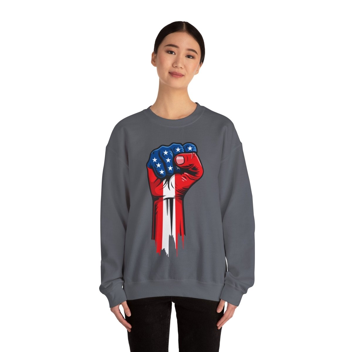 Free Oppression - Sweatshirt - American Painted Hand - Sweatshirt
