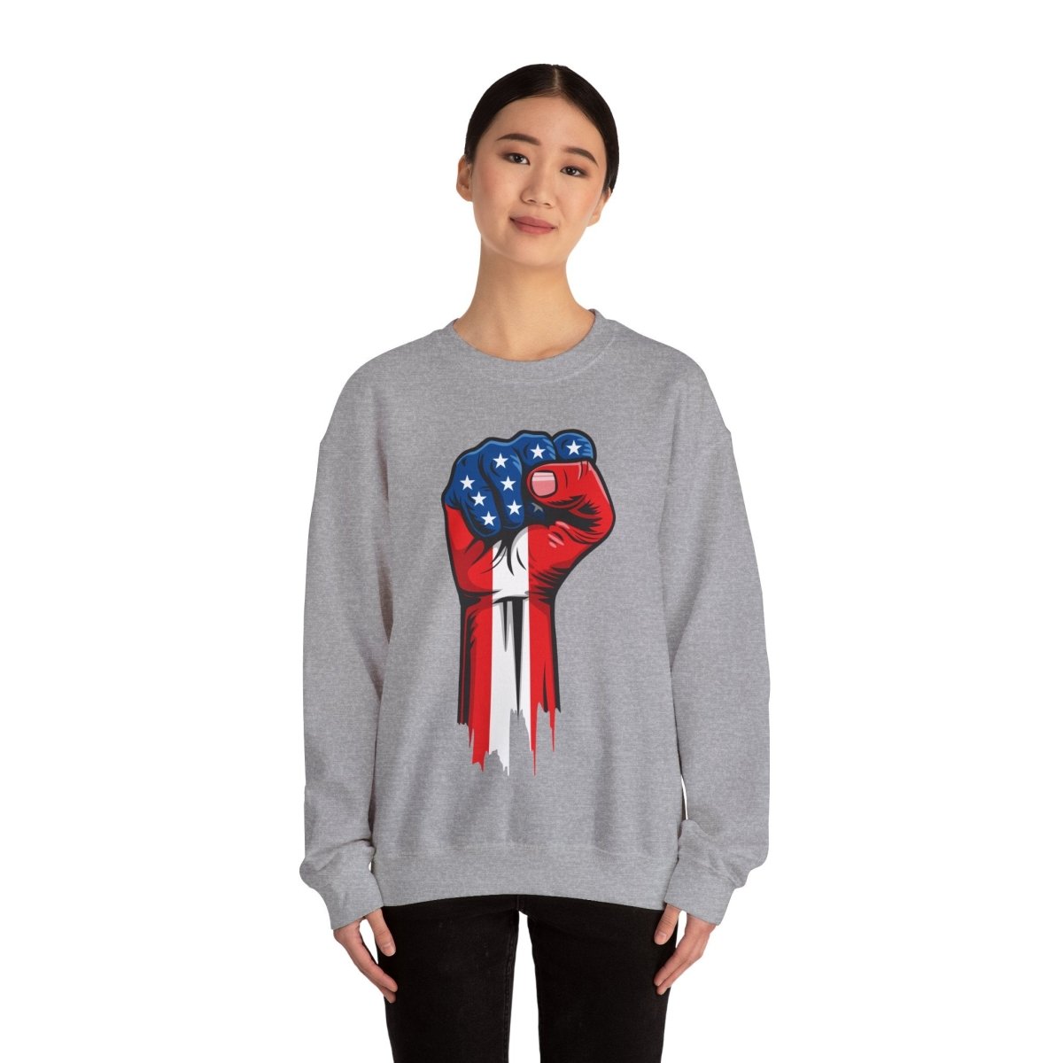Free Oppression - Sweatshirt - American Painted Hand - Sweatshirt