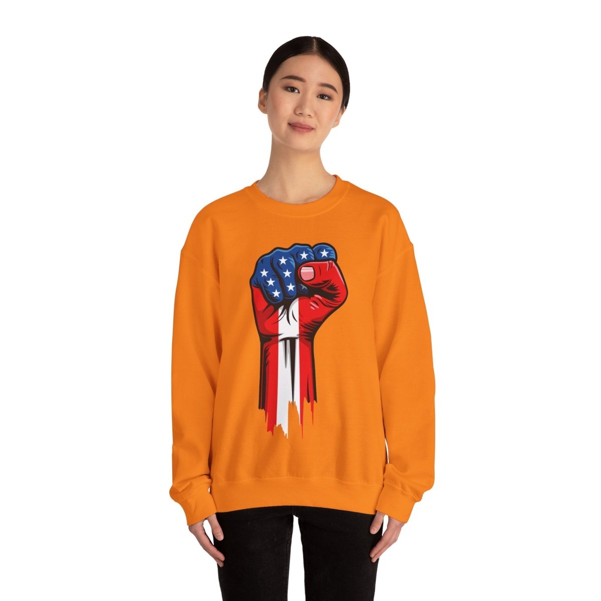 Free Oppression - Sweatshirt - American Painted Hand - Sweatshirt