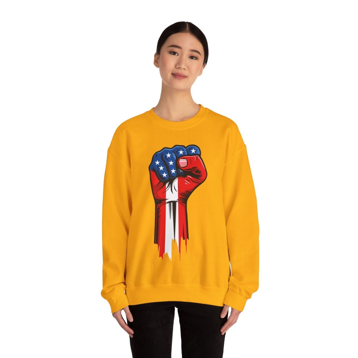 Free Oppression - Sweatshirt - American Painted Hand - Sweatshirt