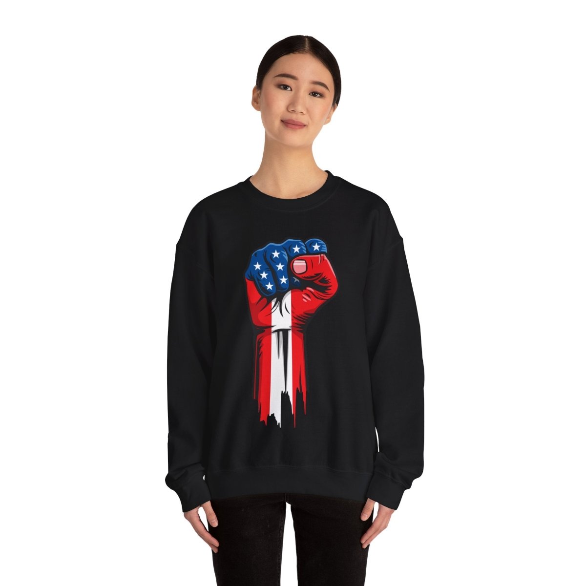 Free Oppression - Sweatshirt - American Painted Hand - Sweatshirt