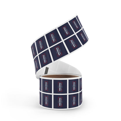 Free Oppression - Sticker Roll - Americans Against Fascism - Square Vinyl Sticker Roll — Anti Trump Protest "No Kings" Antifascist Decals