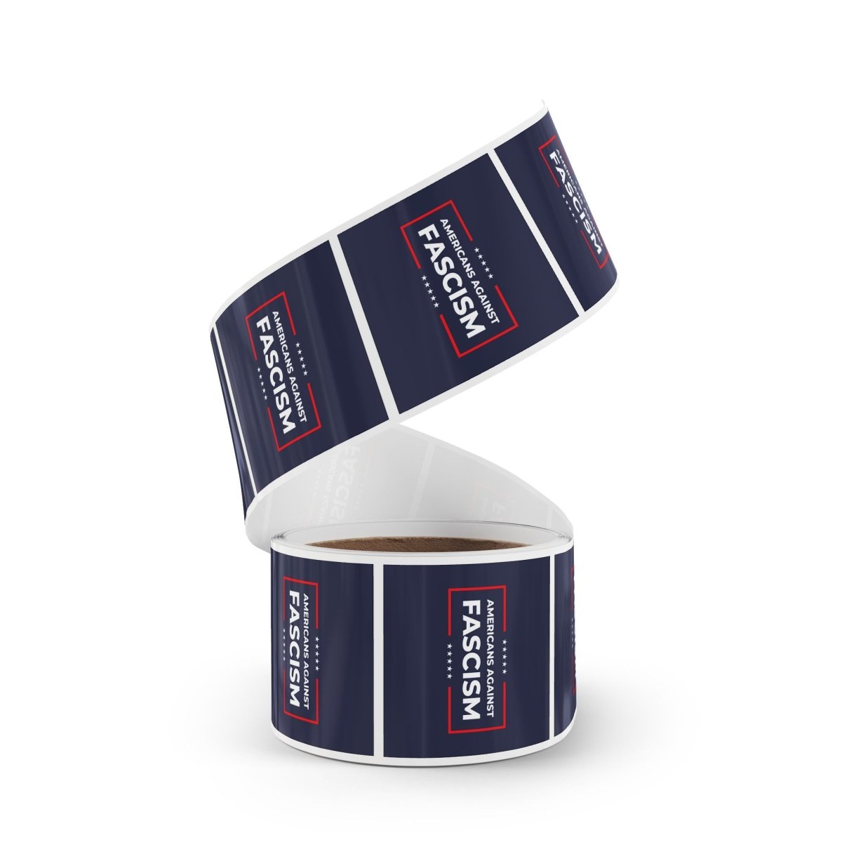 Free Oppression - Sticker Roll - Americans Against Fascism - Square Vinyl Sticker Roll — Anti Trump Protest "No Kings" Antifascist Decals